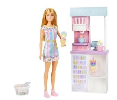 Barbie, Lodziarnia, zestaw z lalką