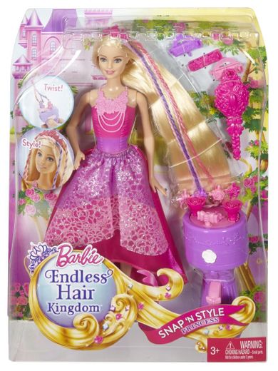 Barbie, Magiczne Warkocze Księżniczki, lalka z akcesoriami