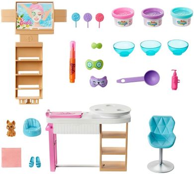 Barbie, Salon Spa, zestaw do zabawy z lalką i akcesoriami