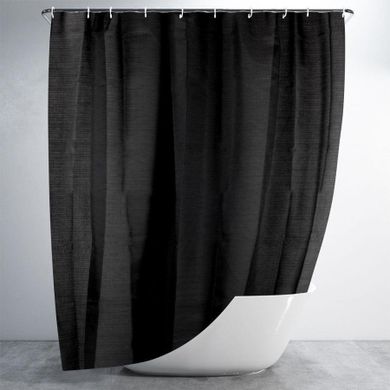 Bathroom Solutions, zasłona prysznicowa, czarna, 180-180 cm