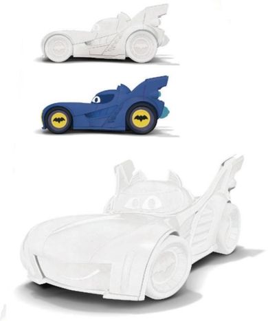 Batman, Batwheels, figurka do malowania, zestaw kreatywny
