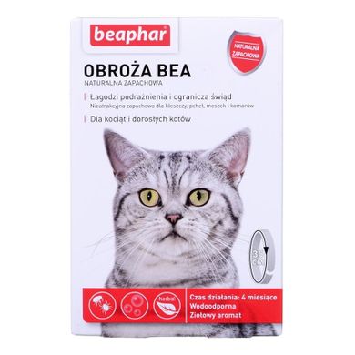 Beaphar, obroża na kleszcze dla kota odblaskowa, dł. 35cm