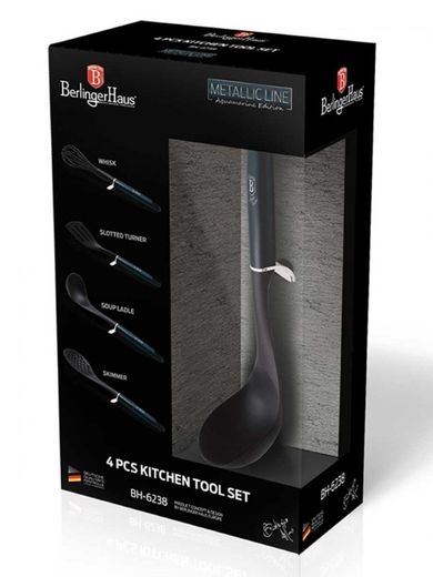 Berlinger Haus, Aquamarine, zestaw przyborów kuchennych, 4 elementy