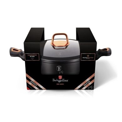 Berlinger Haus, Black Rose, garnek granitowy, 4.1l