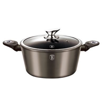 Berlinger Haus, Carbon Metallic, garnek granitowy, 6.5l