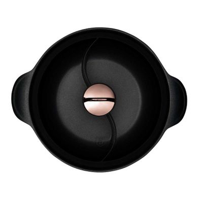 Berlinger Haus, garnek tytanowy hot pot z pokrywą, black rose, 30 cm