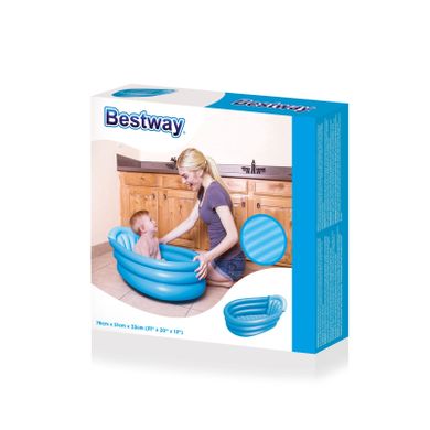 Bestway, Baby Tub, wanienka nadmuchiwana, niebieska, 79-51-33 cm