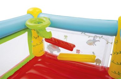 Bestway, Fisher-Price, dmuchany zamek, trampolina z piłkami, 175-173-114 cm