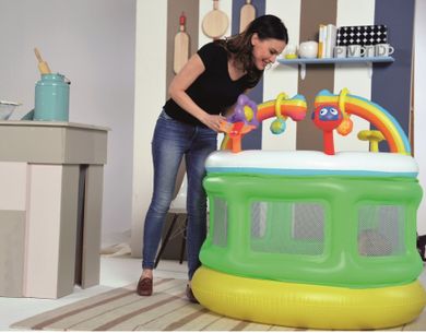 Bestway, kolorowy kojec dla dzieci, dmuchany, 109-104 cm