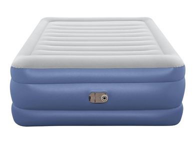 Bestway, materac dmuchany dwuosobowy z pompką elektryczną, 203xx61 cm