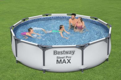 Bestway, Steel Pro Max, basen stelażowy z pompą filtracyjną, 3,05-0,76m