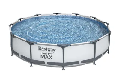 Bestway, Steel Pro Max, basen stelażowy z pompą filtracyjną, 3,66-0,76m