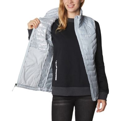 Bezrękawnik damski, jasnoszary, Columbia Powder Lite Vest