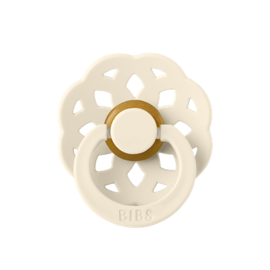 Bibs, Boheme, smoczek uspokajający, kauczuk hevea, Ivory, rozmiar M, 6-18m