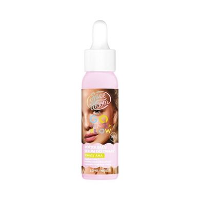 Bielenda, Faceboom Go With The Flow, korygujące serum do twarzy na noc naturalne kwasy aha, 25 ml