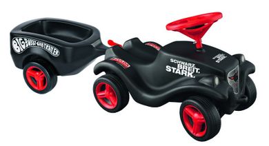 Big, Bobby Car Fulda, przyczepka do jeździka dziecięcego, czarna