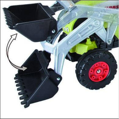 Big, Pojazd na pedały, Traktor Claas z przyczepą i łyżką