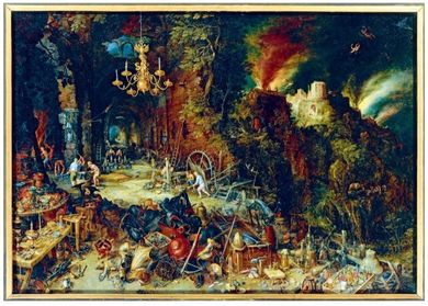 Bluebird, Alegoria ognia, Brueghel, puzzle, 1000 elementów