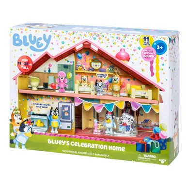 Bluey, Dom rodzinny celebration, zestaw z figurką