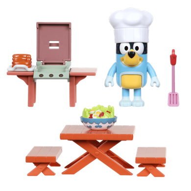 Bluey, Podwórko, figurka z akcesoriami do grillowania