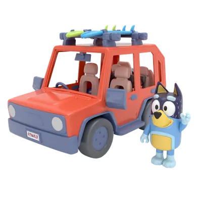 Bluey, rodzinne auto z figurką