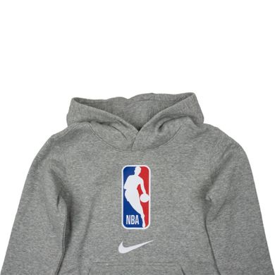 Bluza chłopięca z kapturem, szara, Nike Team 31 NBA Logo Fleece