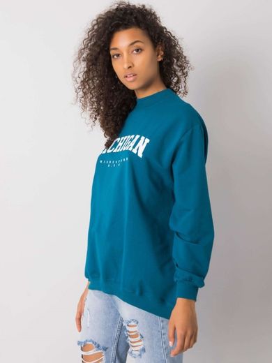 Bluza damska, niebieska, Rue Paris