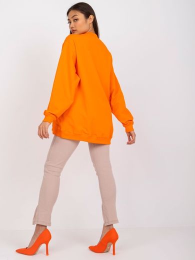 Bluza damska, pomarańczowa, Basic Feel Good