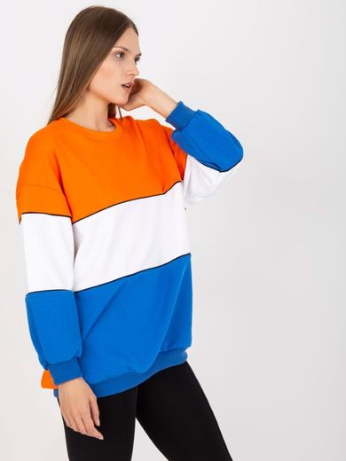 Bluza damska, pomarańczowa, Rue Paris