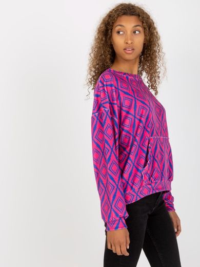 Bluza damska, różowa, Rue Paris