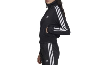 Bluza damska, rozpinana, czarna, Adidas Firebird Track Jacket