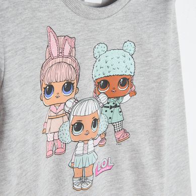 Bluza dziewczęca, szara, L.O.L. Surprise