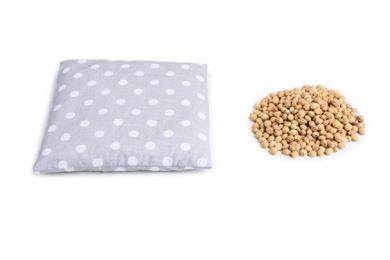 Bocioland, Grochy, termofor z pestkami wiśni, 500 g, szary