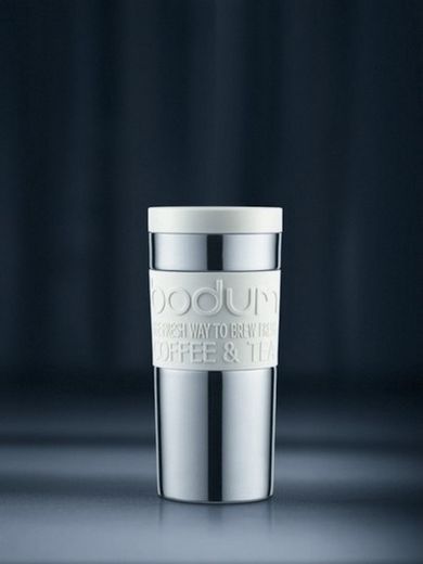 Bodum, Travel Mug, kubek termiczny, biały, 0,35 l