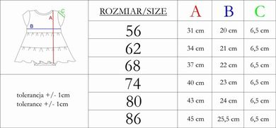 Body sukienka dziewczęce z krótkim rękawem, ecru, Nicol