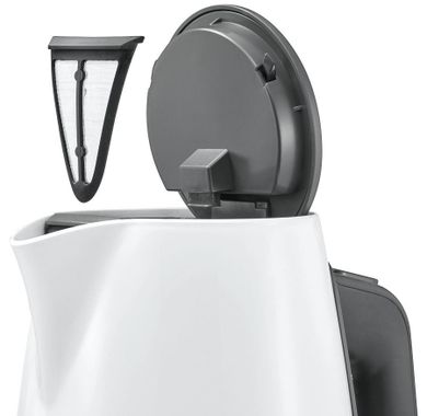 Bosch, czajnik bezprzewodowy, TWK 6A011, biały, 1.7l