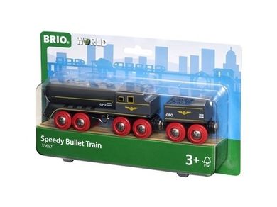 Brio World, Lokomotywa parowa z węglarką, zabawka drewniana