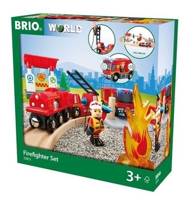 Brio World, Straż Pożarna, kolejka, zabawka drewniana