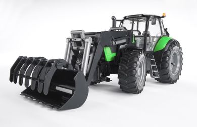 Bruder, Traktor Deutz Agrotron X720 z ładowarką czołową