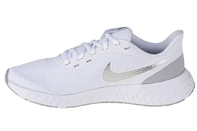 Buty do biegania damskie, białe, Nike Revolution 5