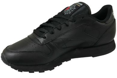 Buty sportowe damskie, czarne, Reebok Classic Leather