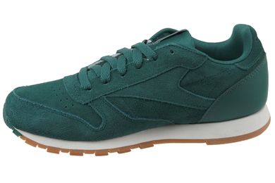 Buty sportowe dziecięce, zielone, Reebok CL Leather SG