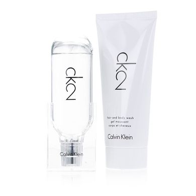Calvin Klein, zestaw prezentowy CK 2, woda toaletowa, 50 ml + żel pod prysznic 2w1, 100 ml