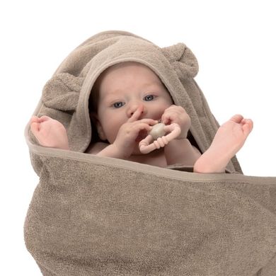 Canpol babies, Miś, okrycie kąpielowe, brązowe, 100-100 cm