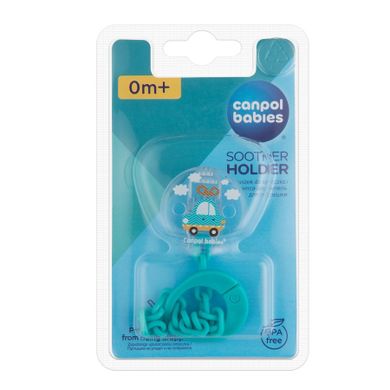 Canpol babies, Toys, łańcuszek do smoczka, turkusowy