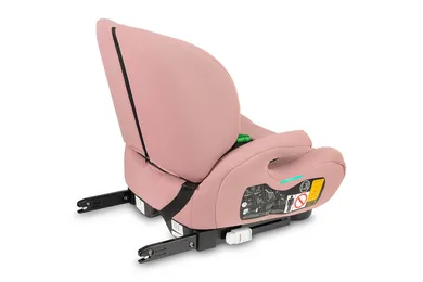 Caretero, Irbis, fotelik samochodowy, podstawka, i-Size, pink, 125-150 cm