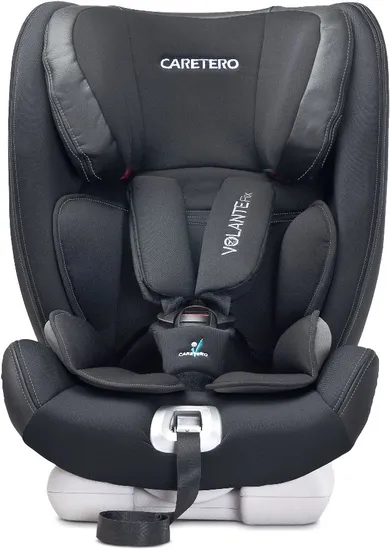 Caretero, Volante Fix, fotelik samochodowy, 9-36 kg, Black
