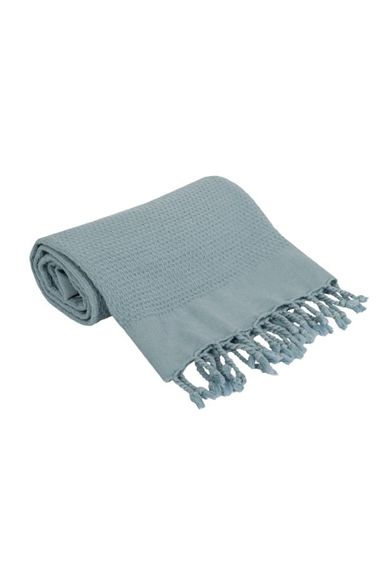 Ceba Baby, kocyk wielofunkcyjny dziecięcy, bawełniany, blue, 85-90 cm