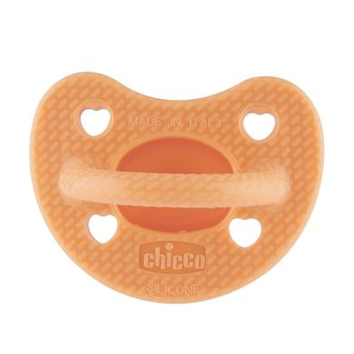 Chicco, Physioforma, Soft Luxe, smoczek uspokajający, pomarańczowy, 6-16 m, 2 szt.