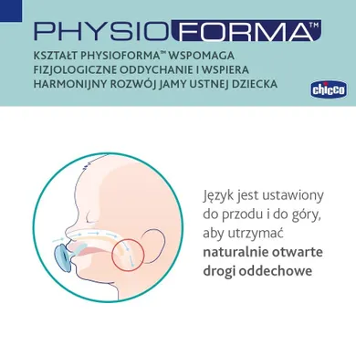 Chicco, Physioforma, Soft Luxe, smoczek uspokajający, szary, 2-6 m